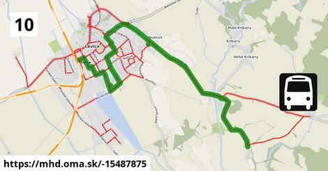 Bus 10: AS-Železničná stanica, nást.č.30 = >  Malý Kiar, obec