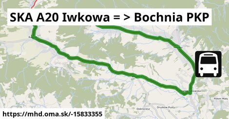 SKA A20 Iwkowa = >  Bochnia PKP