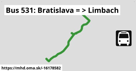 Bus 531: Bratislava = >  Limbach