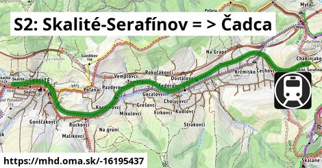 S2: Skalité-Serafínov = >  Čadca