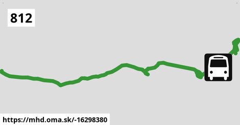 812 "A": Esztergom, vasútállomás = >  Esztergom, Dobozi Mihály utca = >  Tát-Kertváros, alsó = >  Lábatlan, Hősök tere = >  Komárom, autóbusz-állomás