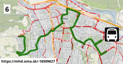 Trolleybus 6: Stodolova - >  Matice slovenskej