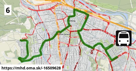 Trolleybus 6: Matice slovenskej - >  Stodolova