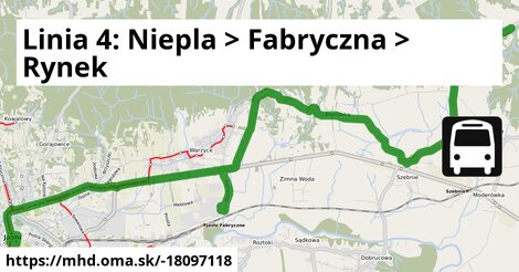 Linia 4: Niepla  >  Fabryczna  >  Rynek