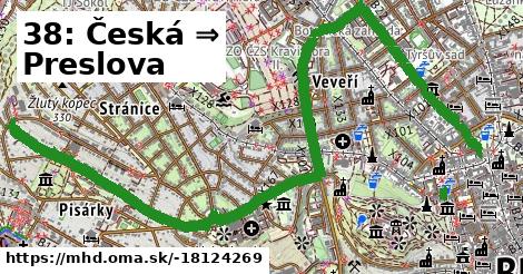 38: Česká ⇒ Preslova