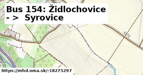 Bus 154: Židlochovice - >  Syrovice