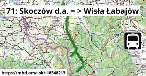 71: Skoczów d.a. = >  Wisła Łabajów