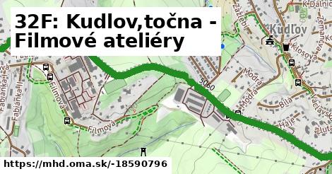 32F: Kudlov,točna - Filmové ateliéry