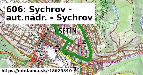606: Sychrov - aut.nádr. - Sychrov
