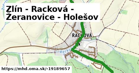Zlín - Racková - Žeranovice - Holešov