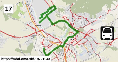 Bus 17 (S): Murániho = >  Strategický park IV
