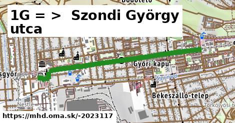 1G = >  Szondi György utca