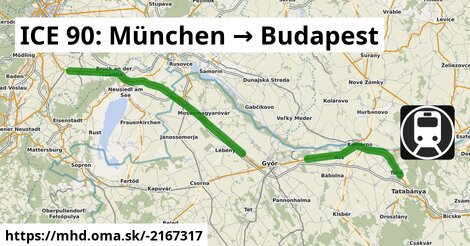 ICE 90: München → Budapest