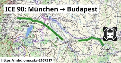 ICE 90: München → Budapest