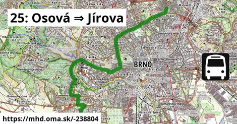 25: Osová ⇒ Jírova
