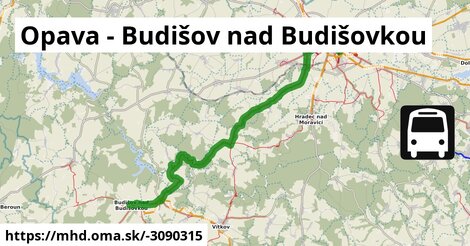 Opava - Budišov nad Budišovkou