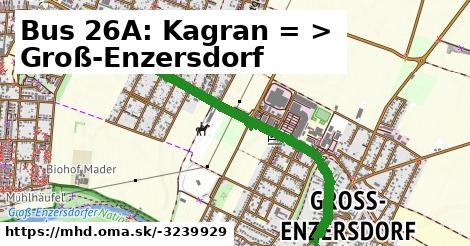 Bus 26A: Kagran = >  Groß-Enzersdorf