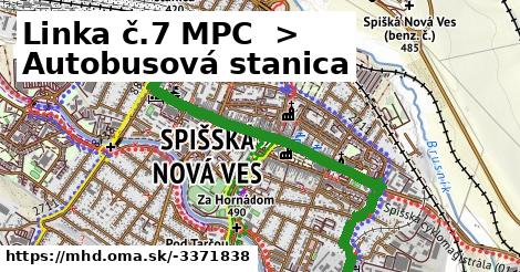 Linka č.7 MPC  >  Autobusová stanica