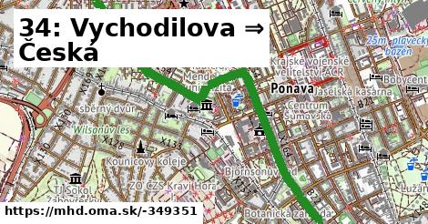 34: Vychodilova ⇒ Česká