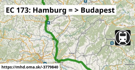 EC 173: Hamburg = >  Budapest