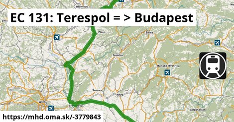 EC 131: Terespol = >  Budapest