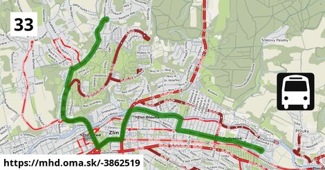 33: Bartošova čtvrť Zdravotnická škola - Paseky, točna