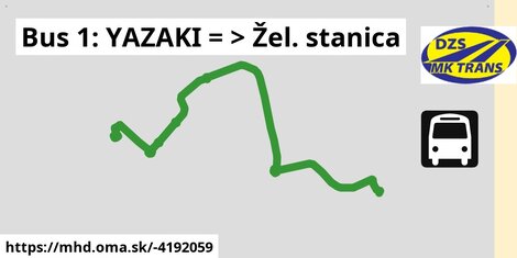 Bus 1: YAZAKI = >  Žel. stanica