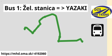 Bus 1: Žel. stanica = >  YAZAKI