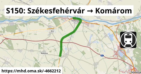 S150: Székesfehérvár → Komárom