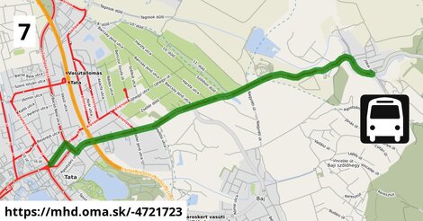 7: Agostány, forduló = >  Városközpont = >  Kossuth tér = >  Fellner Jakab utca