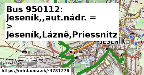 Bus 950112: Jeseník,,aut.nádr. = >  Jeseník,Lázně,Priessnitz