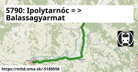 S790: Ipolytarnóc = >  Balassagyarmat