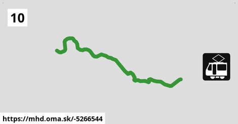 Tram 10: Stránská skála, smyčka ⇒ Ečerova