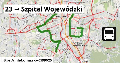 23 → Szpital Wojewódzki