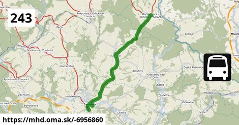 243: Žamberk, divadlo - Bartošovice, ObÚ