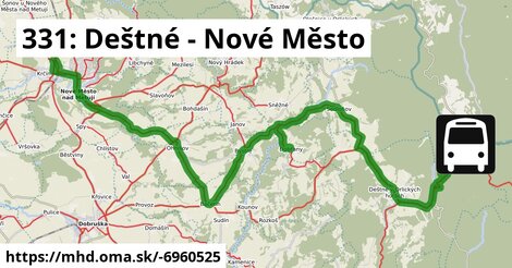 331: Deštné - Nové Město