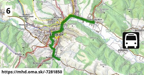 Poštárka - Tačevská - Slovenská - Bardejovská Nová Ves