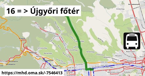 16 = >  Újgyőri főtér