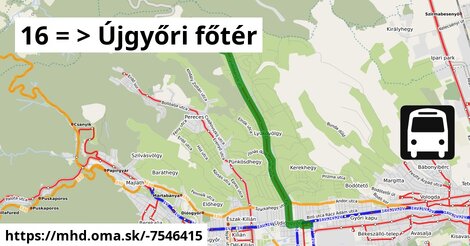 16 = >  Újgyőri főtér