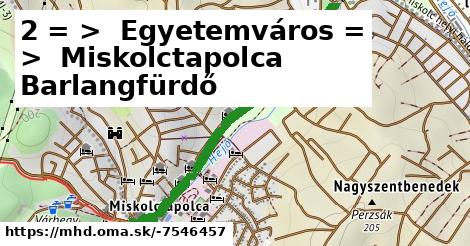 2 = >  Egyetemváros = >  Miskolctapolca Barlangfürdő