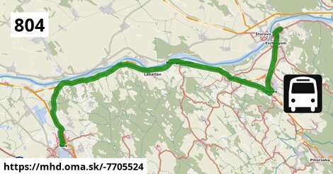 804 "C" v: Tatabánya, autóbusz-állomás = >  Tata, autóbusz-állomás = >  Esztergom, Dobozi Mihály utca