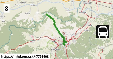 8: Autóbusz-állomás = >  Susa, autóbusz-forduló