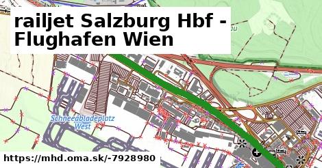 railjet Salzburg Hbf - Flughafen Wien