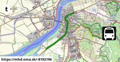 Bus T: Horgásztanya = >  Bánomi lakótelep