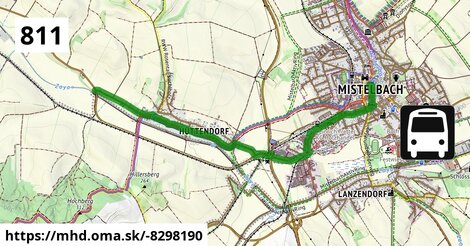 Bus 811: Mistelbach Hauptplatz = >  Hollabrunn Bahnhof