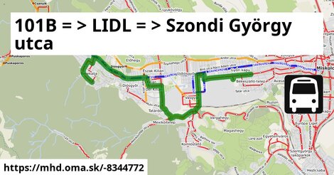 101B = >  LIDL = >  Szondi György utca