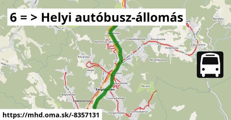 6 = >  Helyi autóbusz-állomás