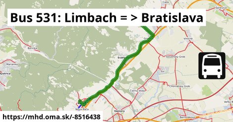 Bus 531: Limbach = >  Bratislava