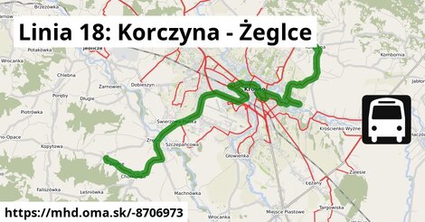 Linia 18: Korczyna - Żeglce