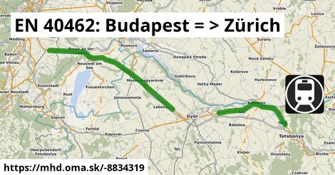 EN 40462: Budapest = >  Zürich